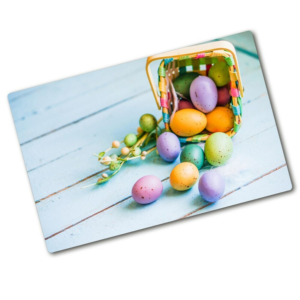 Deska na krájení skleněná Velikonoční vajíčka