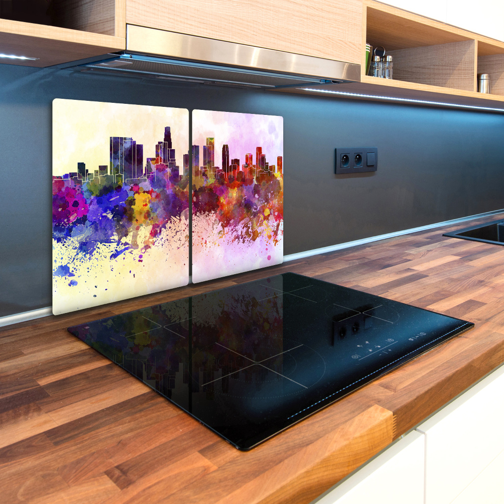 Kuchyňská deska skleněná Los Angeles barvy