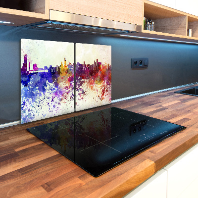 Kuchyňská deska skleněná Barevné Chicago