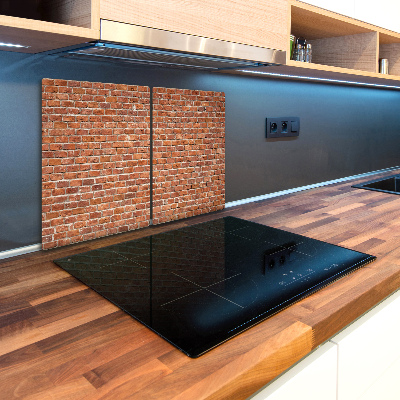 Kuchyňská deska velká skleněná Zděná zeď