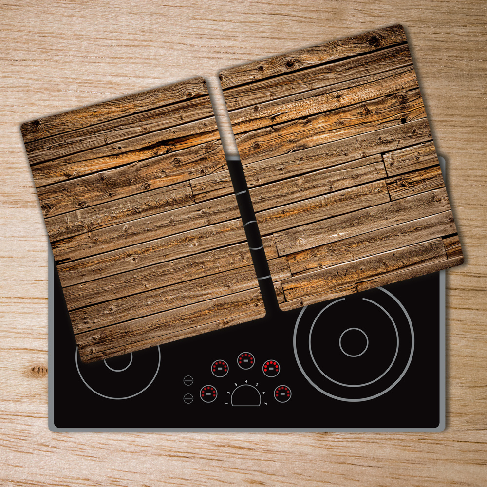 Kuchyňská deska velká skleněná Dřevěná stěna