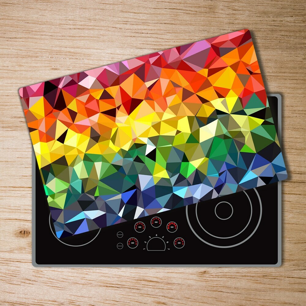 Kuchyňská deska skleněná Geometrické pozadí