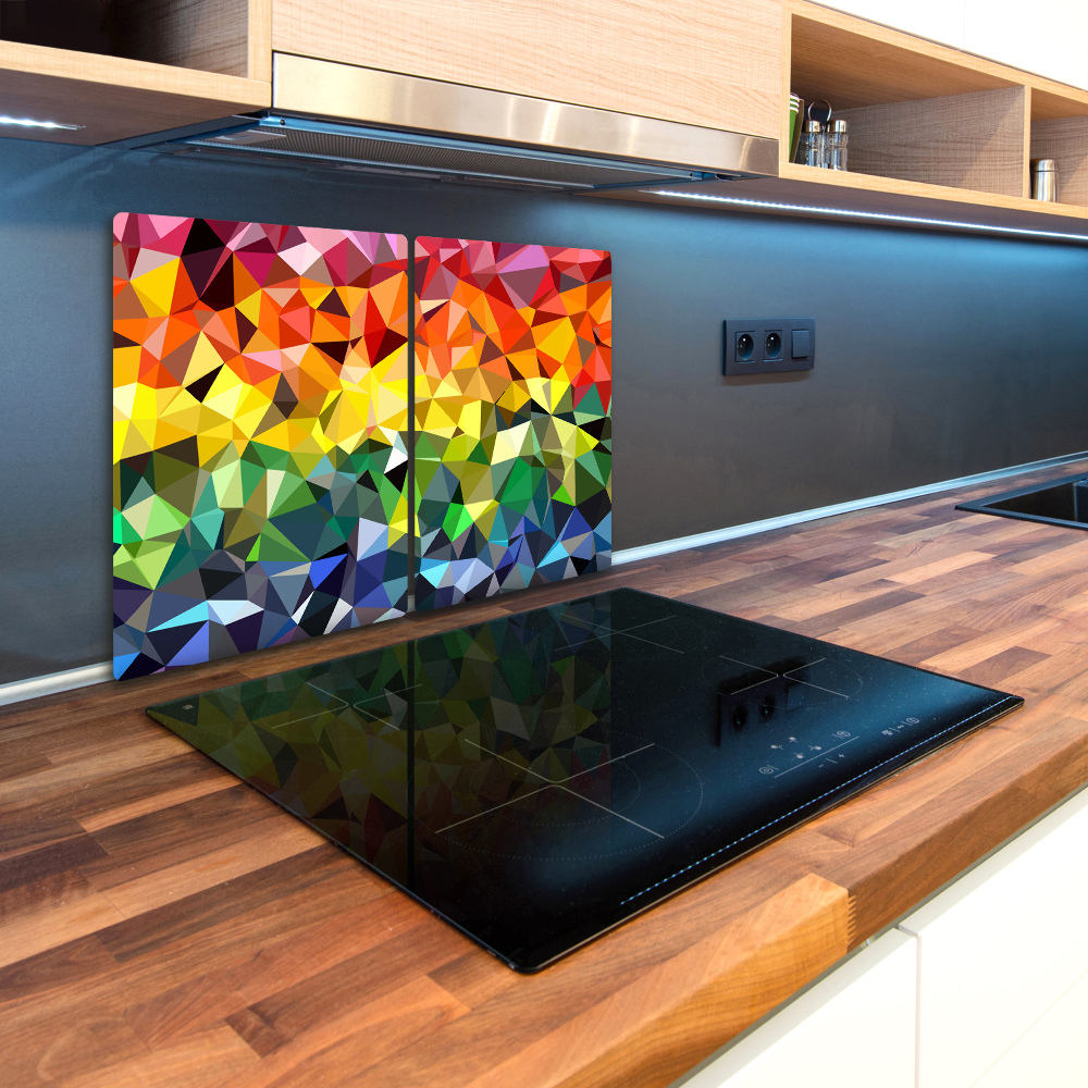 Kuchyňská deska skleněná Geometrické pozadí