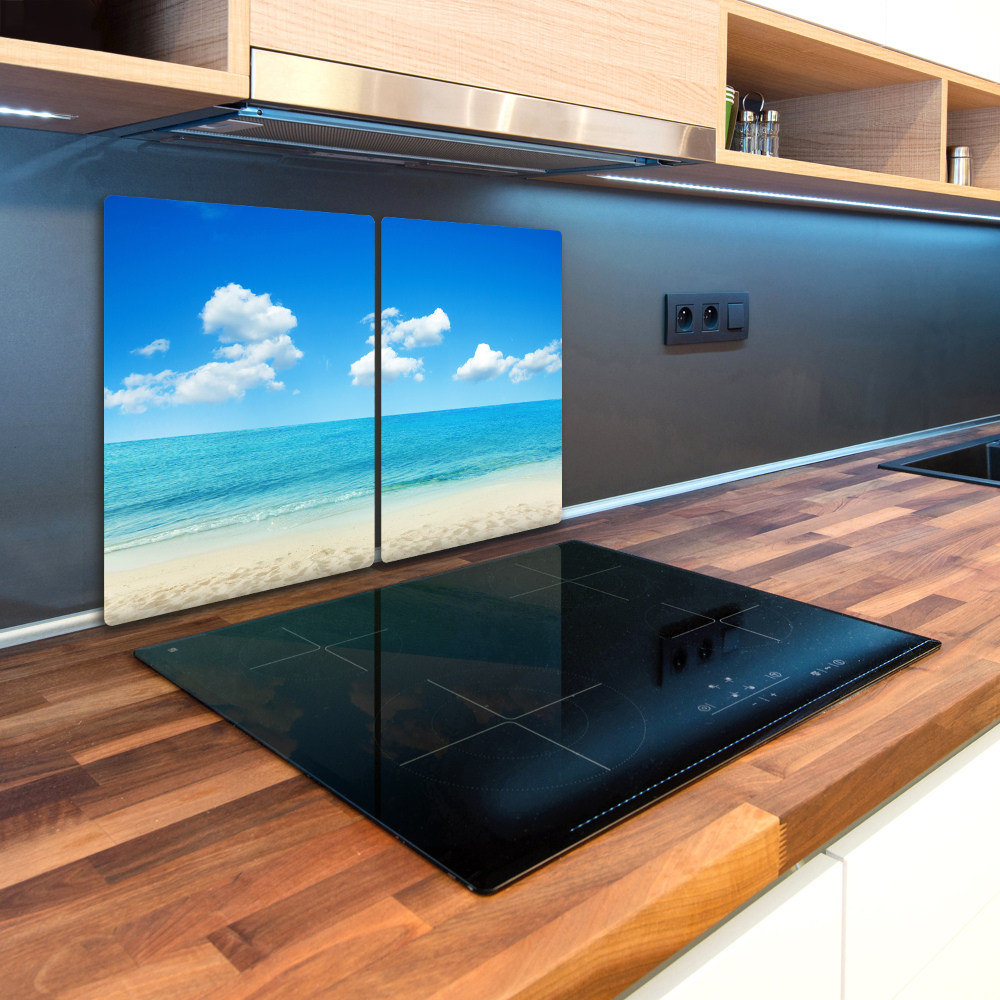 Kuchyňská deska skleněná Pláž