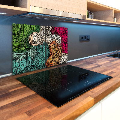 Kuchyňská deska skleněná Abstraktní pírka
