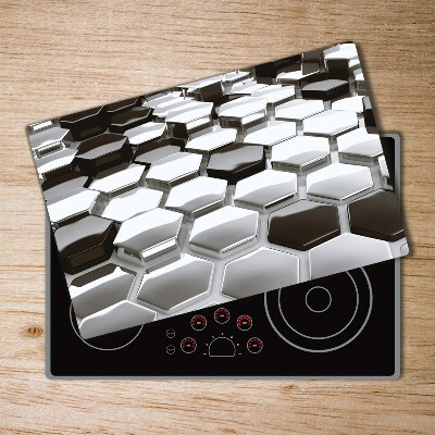 Kuchyňská deska skleněná Abstrakce 3D