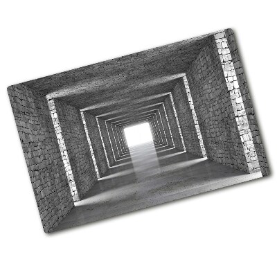 Deska na krájení skleněná Tunel z cihly
