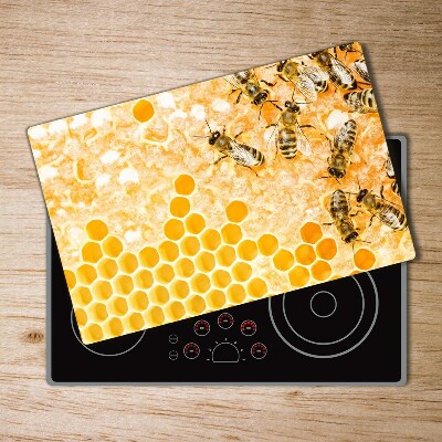 Kuchyňská deska skleněná Pracujíčí včely