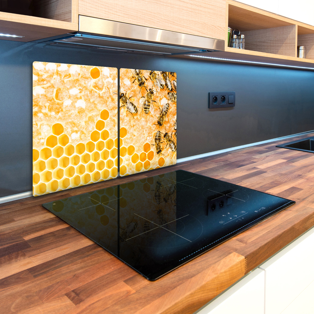 Kuchyňská deska skleněná Pracujíčí včely