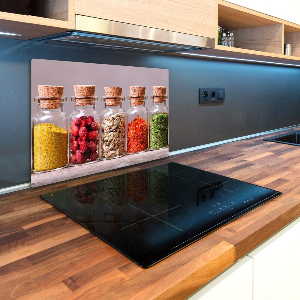 Kuchyňská deska velká skleněná Barevné koření