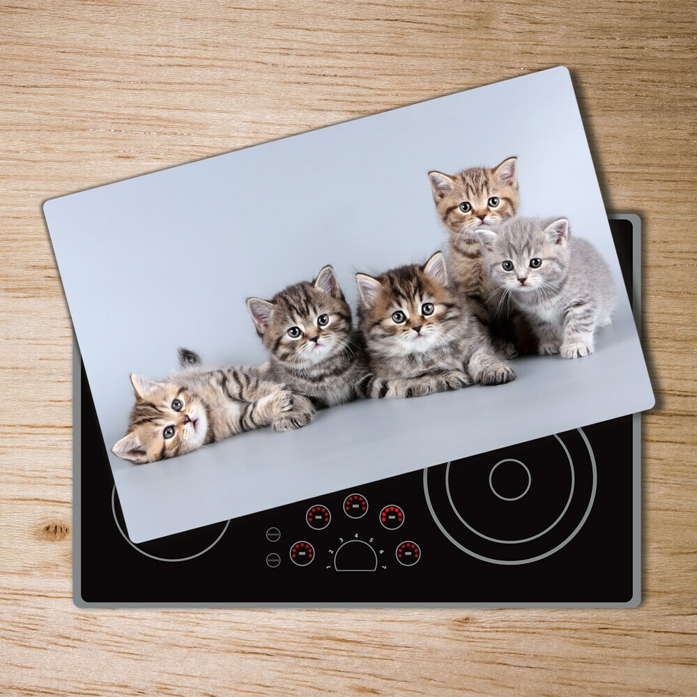 Kuchyňská deska skleněná Pět koček