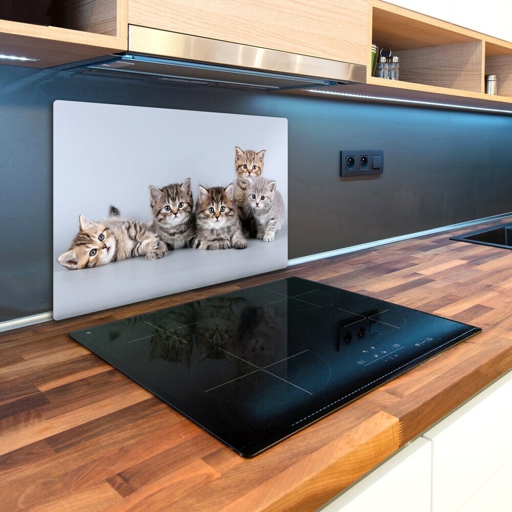 Kuchyňská deska skleněná Pět koček