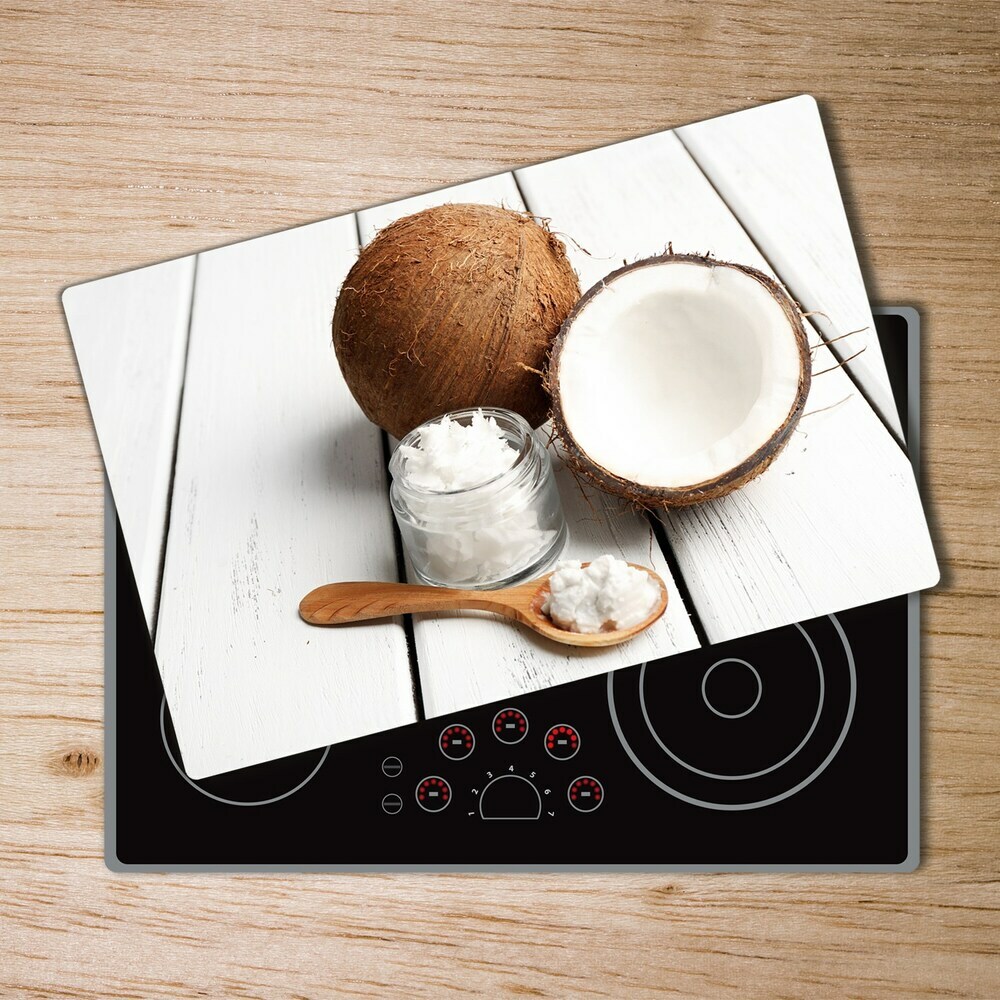 Kuchyňská deska velká skleněná Kokosový olej