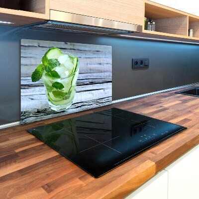 Kuchyňská deska velká skleněná Okurková voda