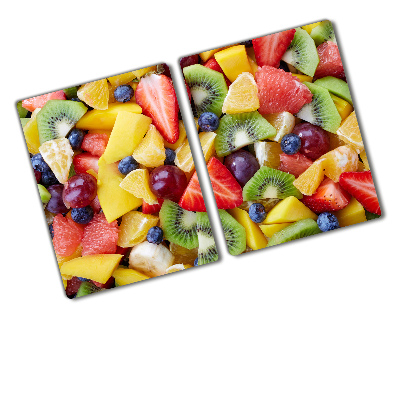 Kuchyňská deska velká skleněná Nakrájené ovoce