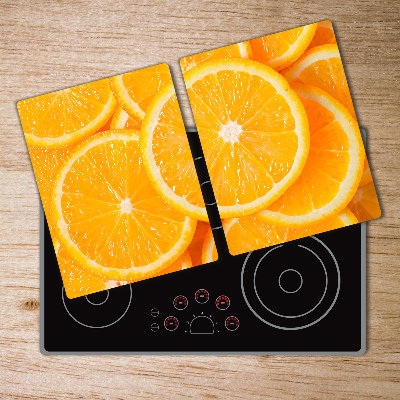 Kuchyňská deska velká skleněná Plátky pomeranče