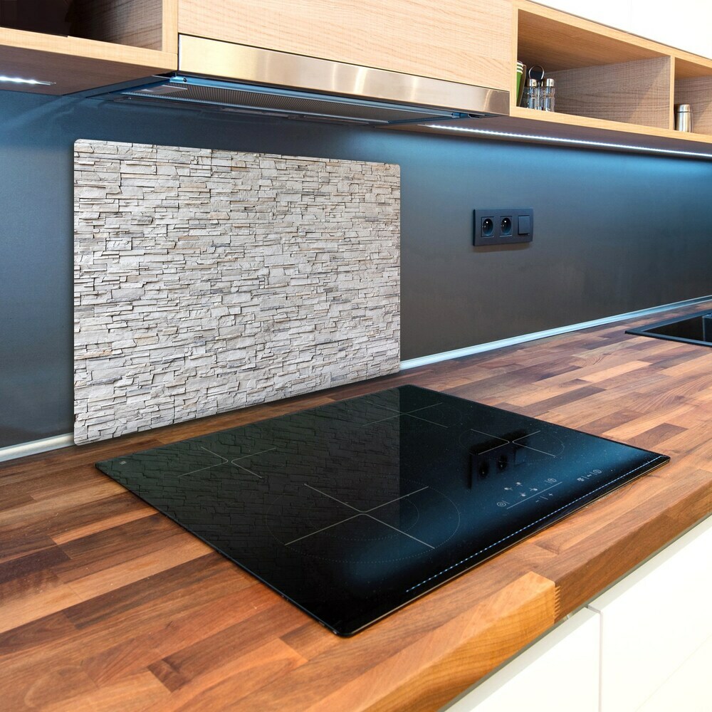 Kuchyňská deska velká skleněná Kamená stěna