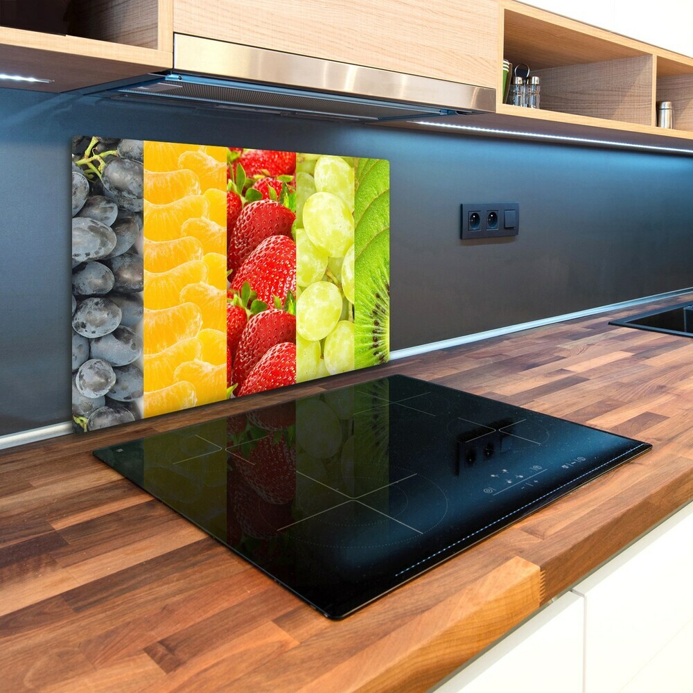 Kuchyňská deska velká skleněná Barevné ovoce