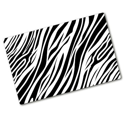 Deska na krájení skleněná Zebra pozadí