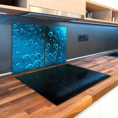 Kuchyňská deska velká skleněná Bubliny pod vodou