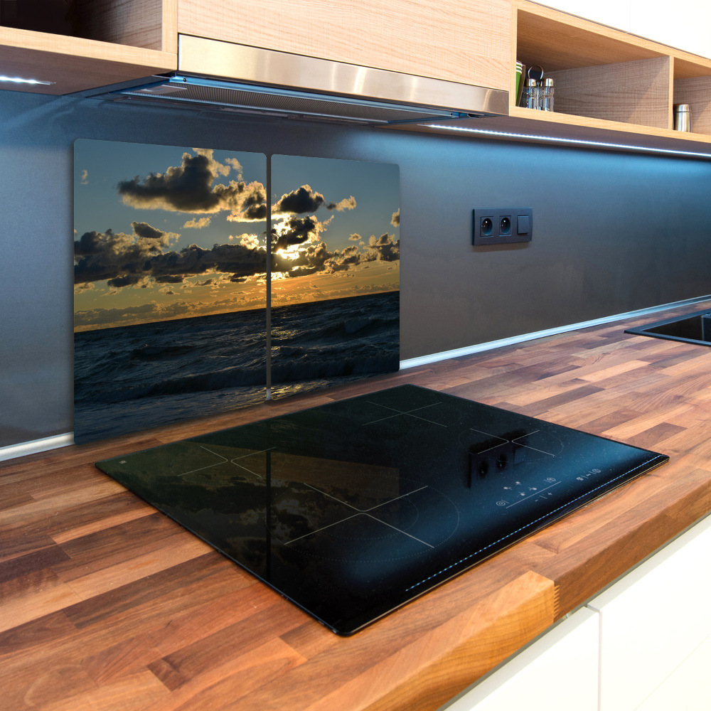 Kuchyňská deska skleněná Západ slunce nad mořem