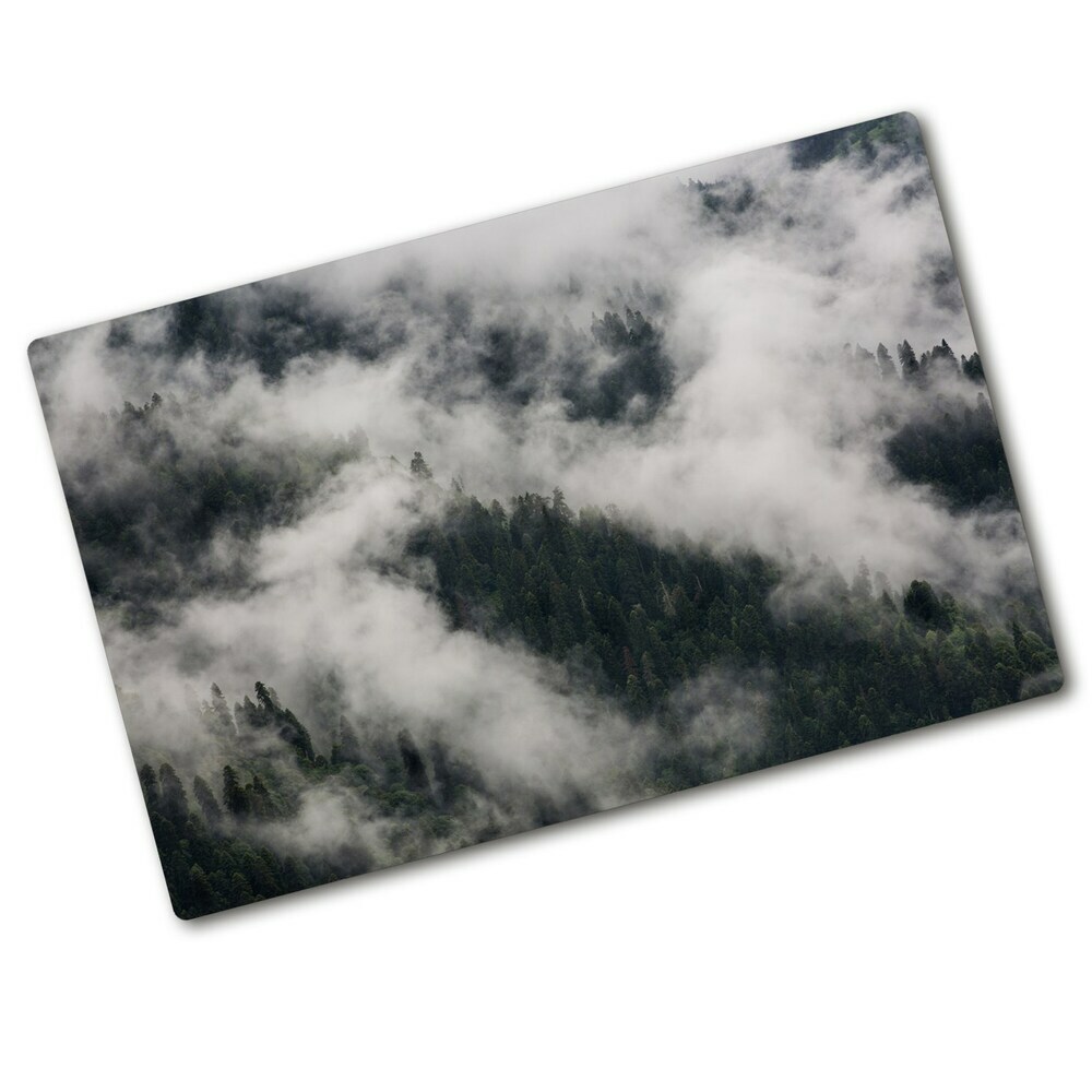 Kuchyňská deska skleněná Mlha nad lesem