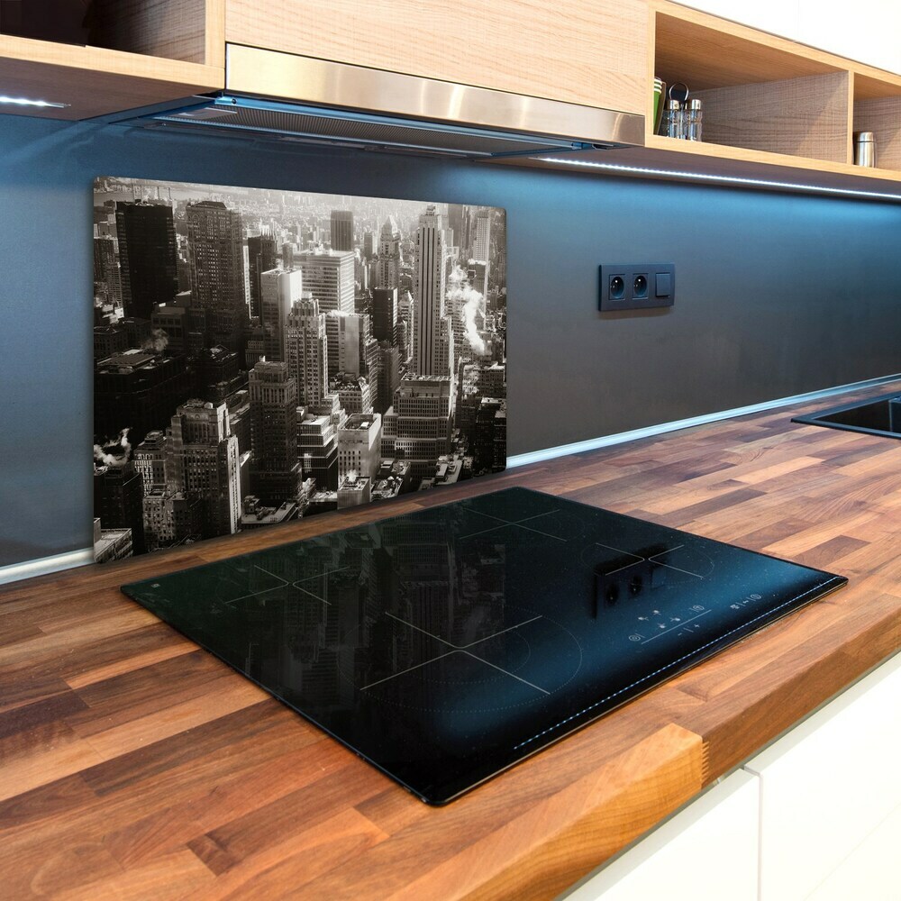 Kuchyňská deska skleněná New York akchitektura