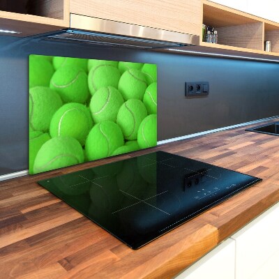 Kuchyňská deska velká skleněná Tenisové míčky