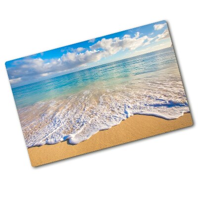 Kuchyňská deska skleněná Havjská pláž