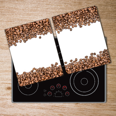 Kuchyňská deska velká skleněná Zrnka kávy