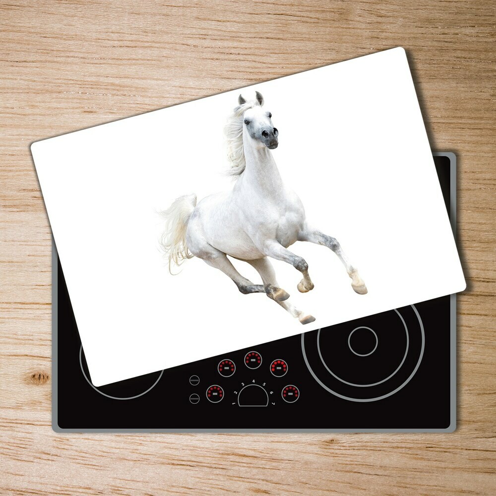 Kuchyňská deska skleněná Bílý arabský kůň