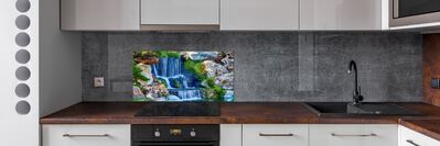 Skleněný panel do kuchynské linky Vodopád