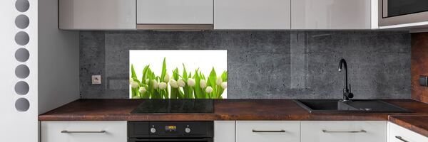 Panel do kuchyně Bílé tulipány