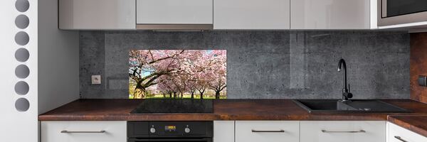 Dekorační panel sklo Višně