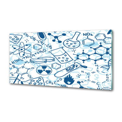 Dekorační panel sklo Chemie pozadí