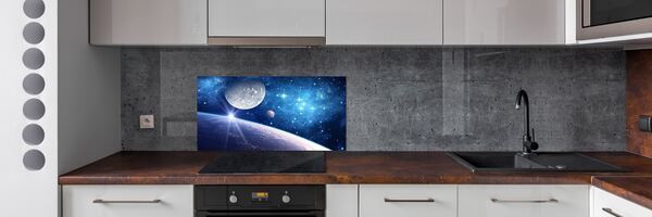 Skleněný panel do kuchyně Měsíc