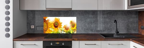 Dekorační panel sklo Slunečníky