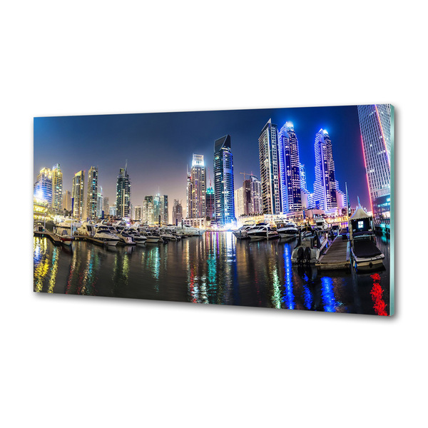 Dekorační panel sklo Noční Dubai