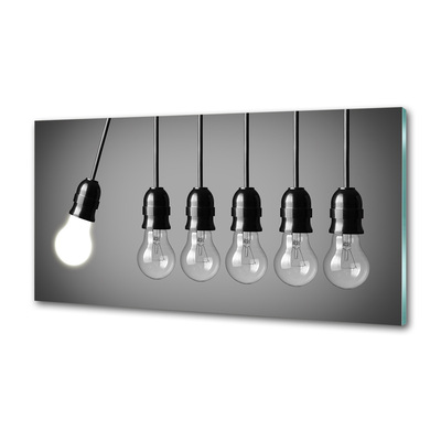 Panel do kuchyně Šest žárovek