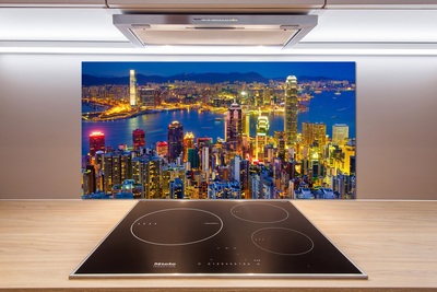 Panel do kuchyně Noční Hongkong