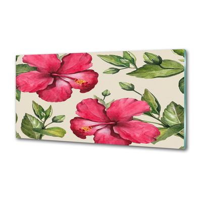 Panel do kuchyně Růžový hibiskus