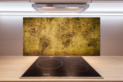 Panel do kuchyně Stará mapa světa