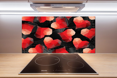 Panel do kuchyně Geometrická srdce