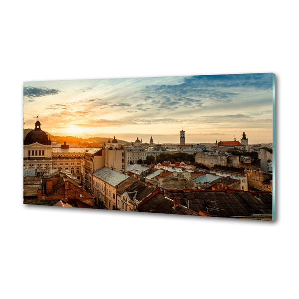 Panel do kuchyně Východ slunce Lvov
