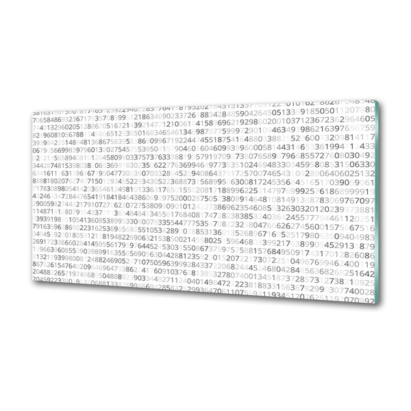 Dekorační panel sklo Binární kód