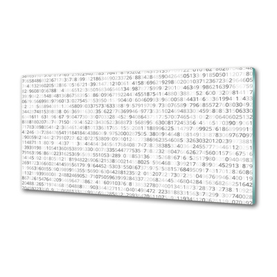 Dekorační panel sklo Binární kód
