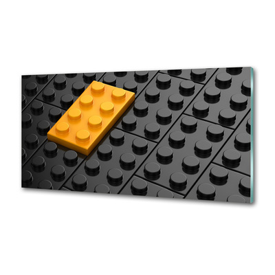 Dekorační panel sklo Kostky lego