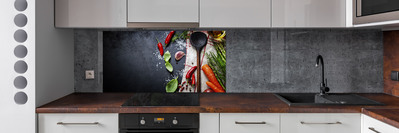 Skleněný panel do kuchynské linky Ingredience