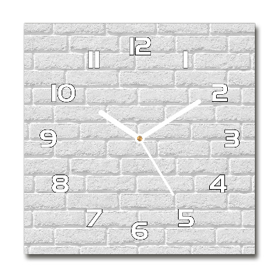 Skleněné hodiny na stěnu Zděná zeď