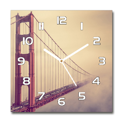 Skleněné hodiny čtverec Most San Francisco
